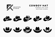Cowboy Hat Icon Vector, an Icon by Akatype Studio (Thumbnail 1 of 3)