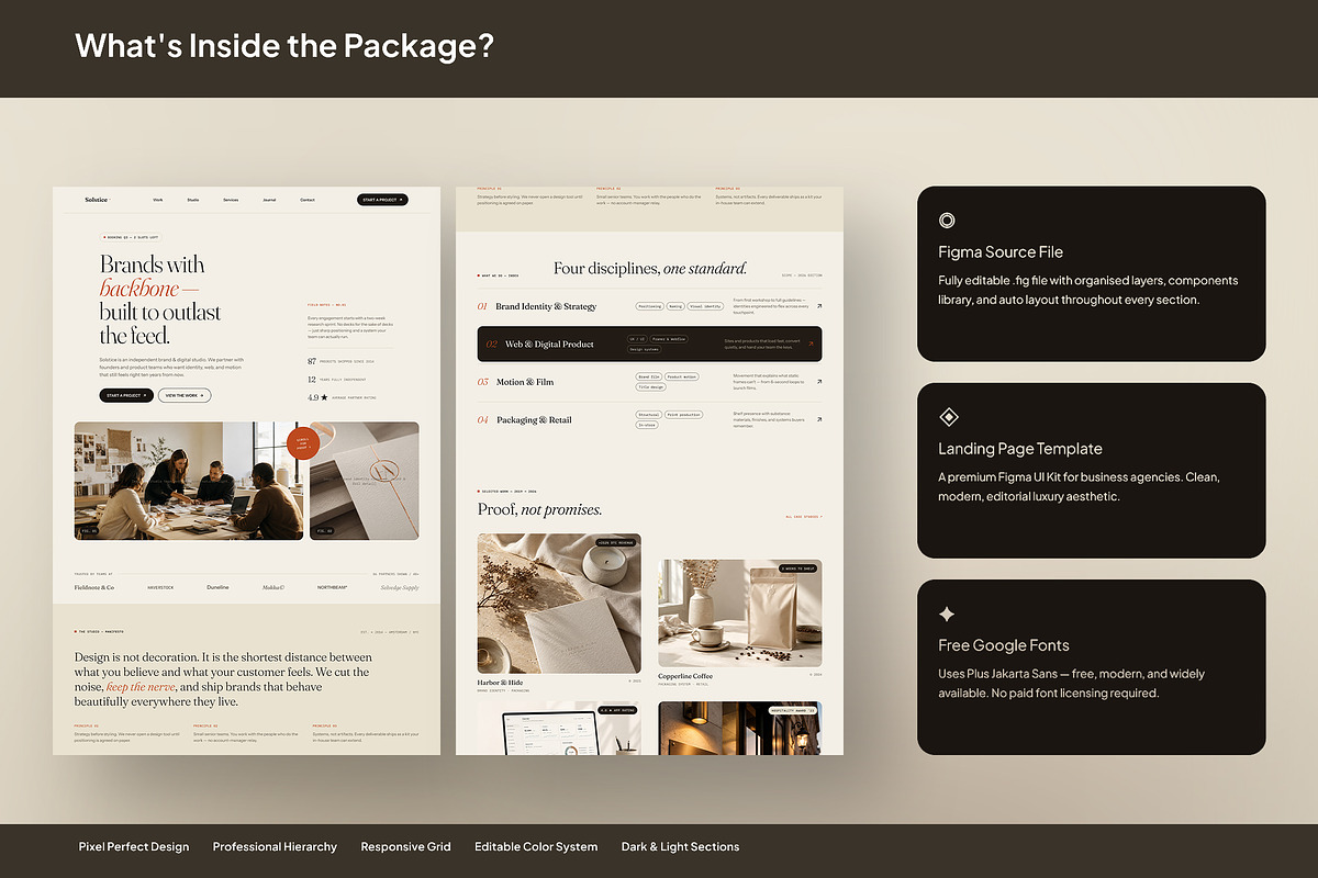 Creative Branding Studio Website, an UI Kit Template by Pitchlook.Studio (Photo 3 of 3)