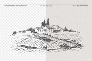 Vineyard drawings, a Decorative Illustration by TheMountBirdStudio (Thumbnail 2 of 8)