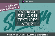 Vol2 Splash Textures for Procreate, a Brush Add-On by Studio FabianFischer (Thumbnail 1 of 3)