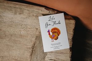 Editable Thanksgiving Invitation, an Invitation Template by ForeverPrint