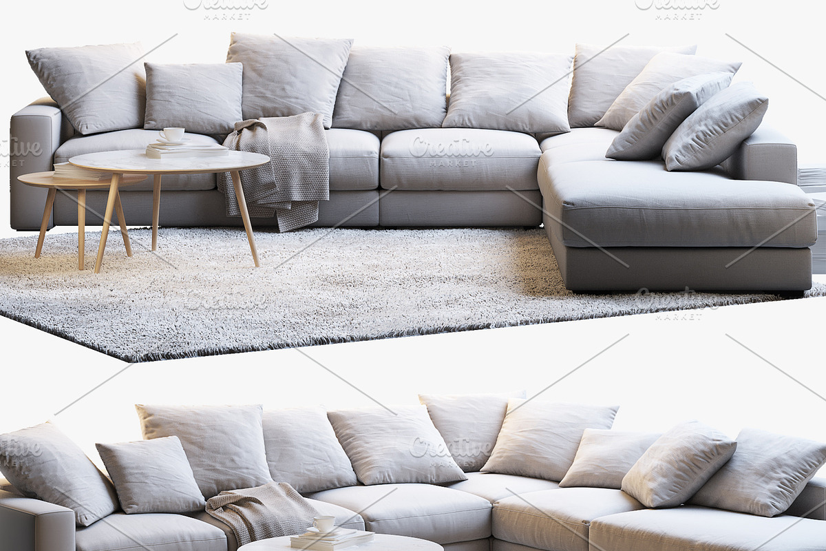 Cenova 2 corner sofa 3d model, a Furniture 3D Model by 3dmitruk (Photo 1 of 9)
