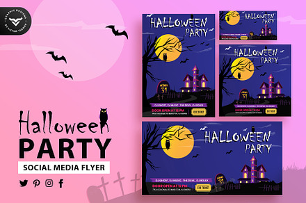 Halloween Social Media Template, a Social Media Template by VictorThemes