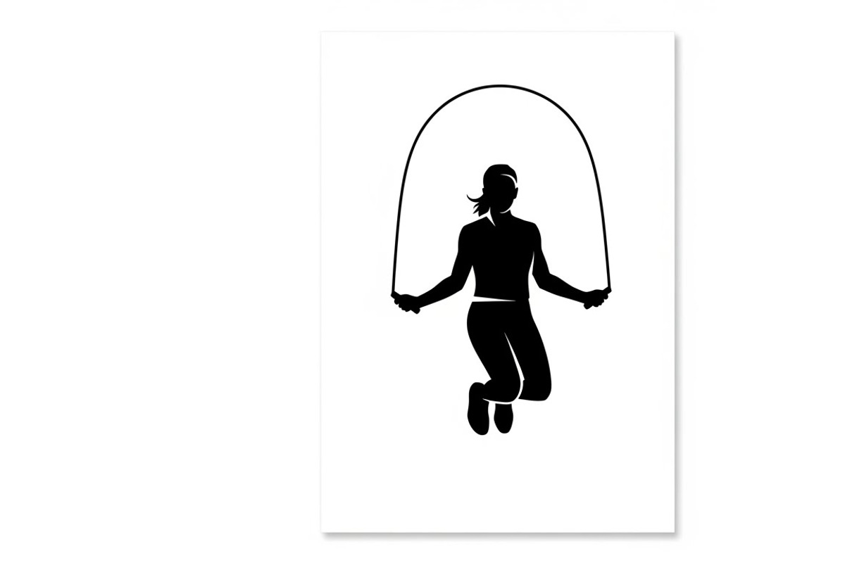 An energetic Jump Rope Silhouette, an Illustration by Amazin_art (Photo 21 of 31)