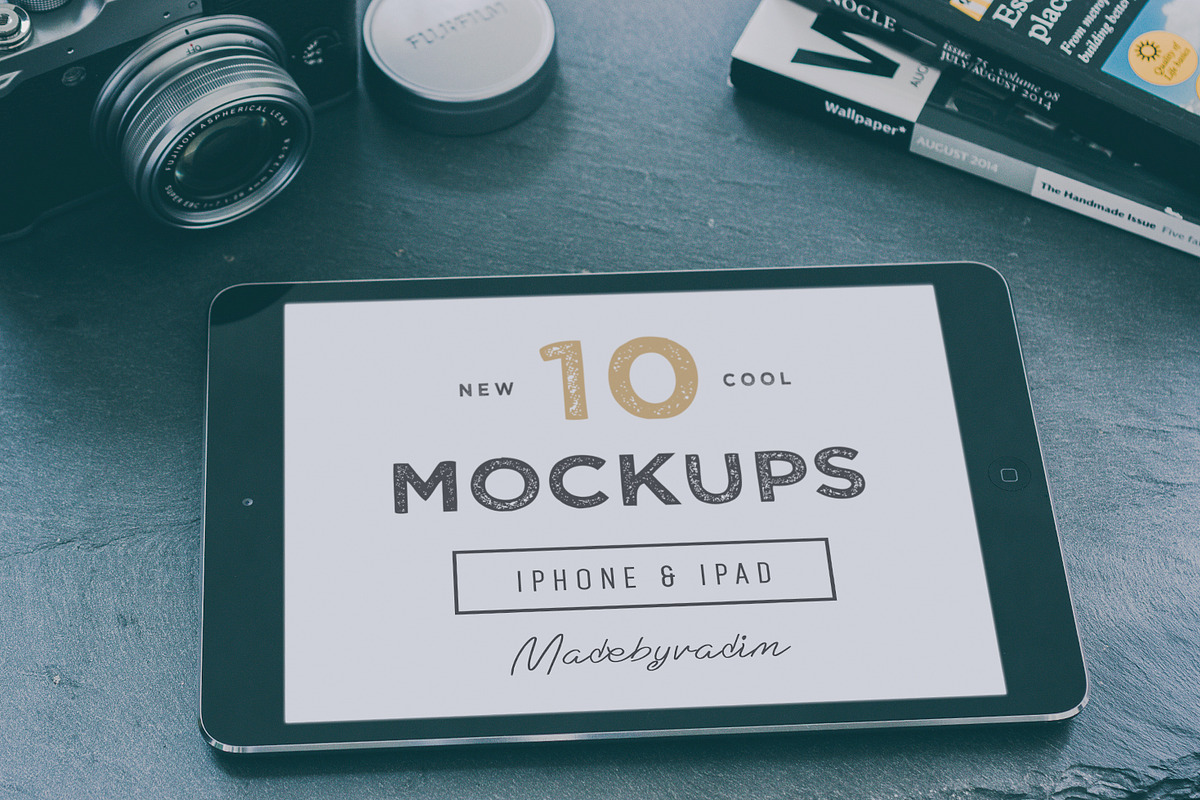 10 Cool iPad & iPhone mockups, an iPhone Mockup by Madebyvadim (Photo 1 of 5)