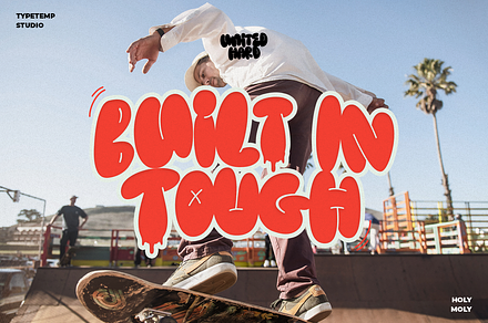 Holymoly Bubble Graffiti Display, a Handwritten Font by Typetemp Studio