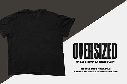 Oversized T-Shirt Mockup