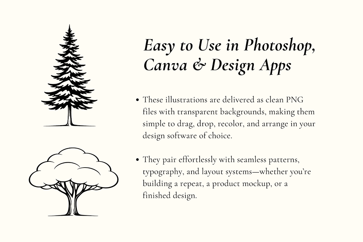 Signature Woodland Illustration Set, an Object Graphic by Hughes Studio (Photo 6 of 8)