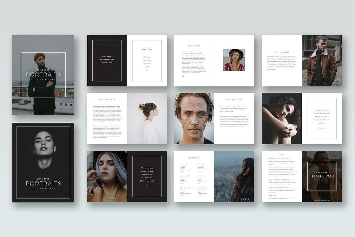 Portrait Photographer Magazine Guide, a Magazine Template by Signature ...