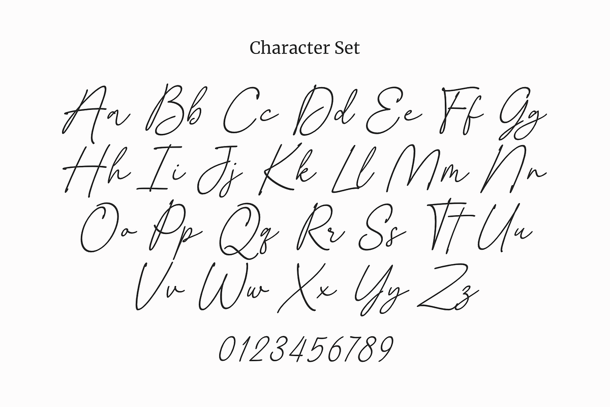Gustatory Delight - a Signature Font, a Script Font by Ali Hamidi (Photo 8 of 9)