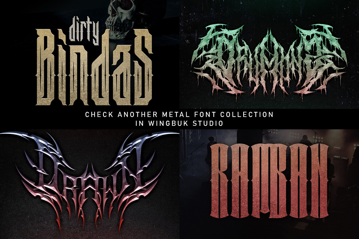 Morexbomb | Metal Font, a Blackletter Font by WingBuk (Photo 12 of 13)
