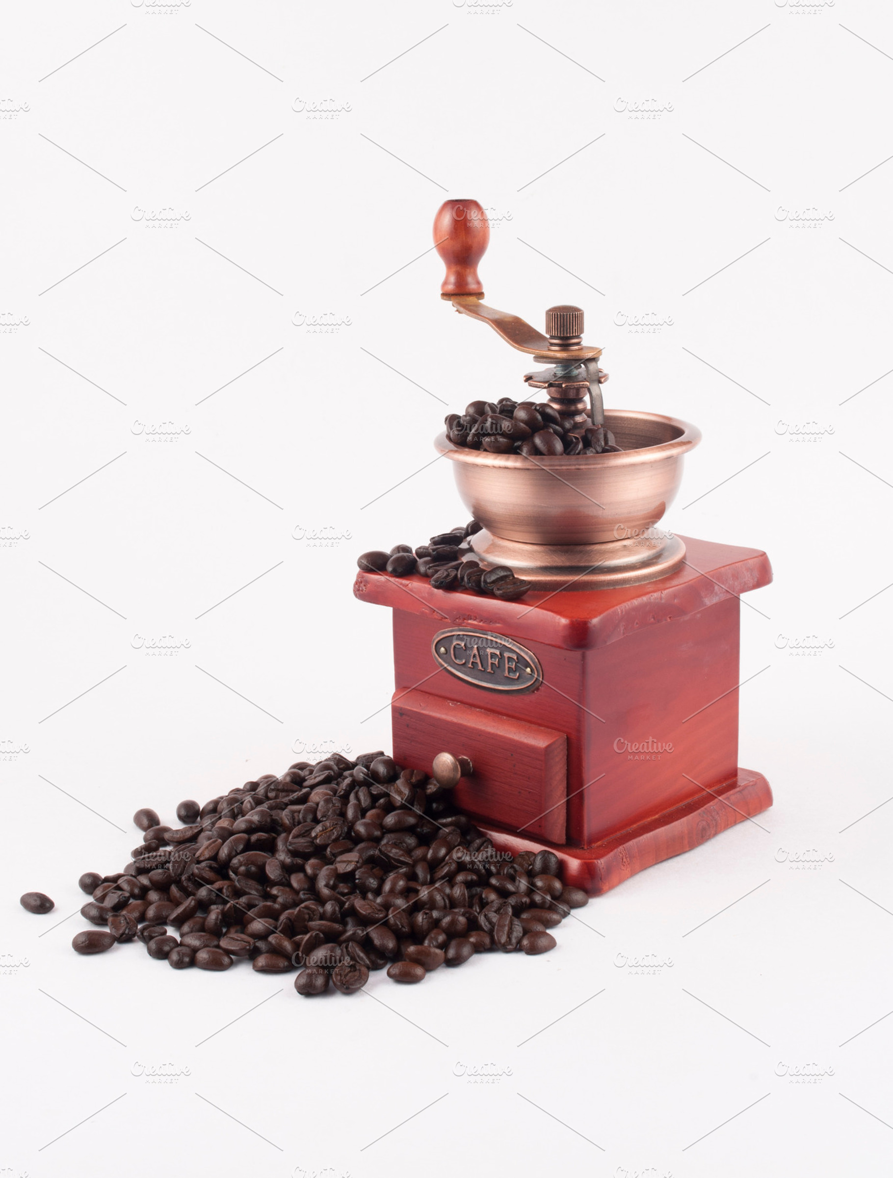 Coffee Grinder On White