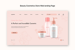 Beauty Cosmetics Store Web Page