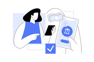 Personal finance isolated cartoon, a Person Illustration by Visual Generation