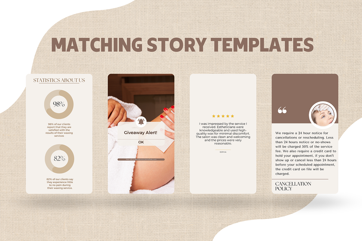 Waxing Instagram, Hair Removal, a Social Media Template by EliteMatidi (Photo 5 of 8)