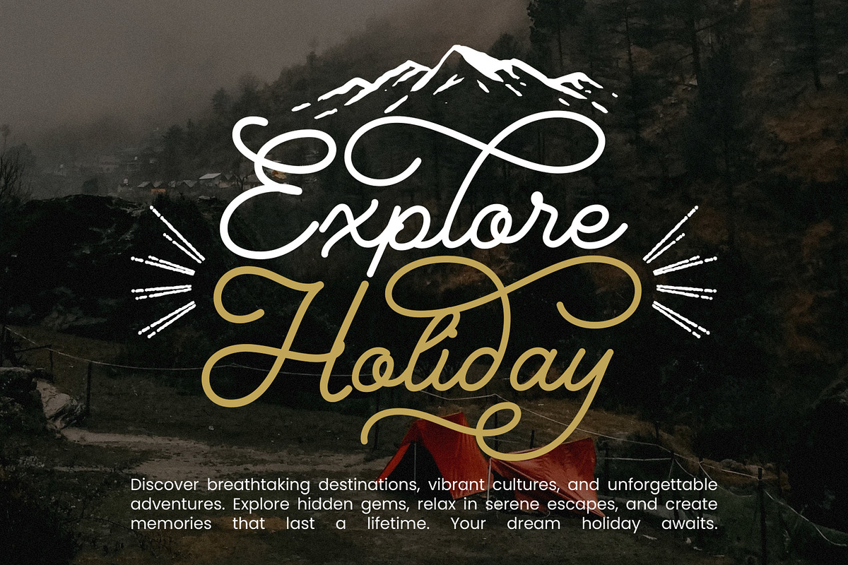 Bernadyans - Monoline Script Font, a Script Font by Inviline.co (Photo 2 of 12)