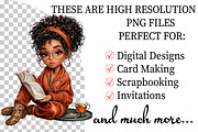 Relaxing Black Girl Clipart, an Illustration by Daily.Designs (Thumbnail 2 of 5)