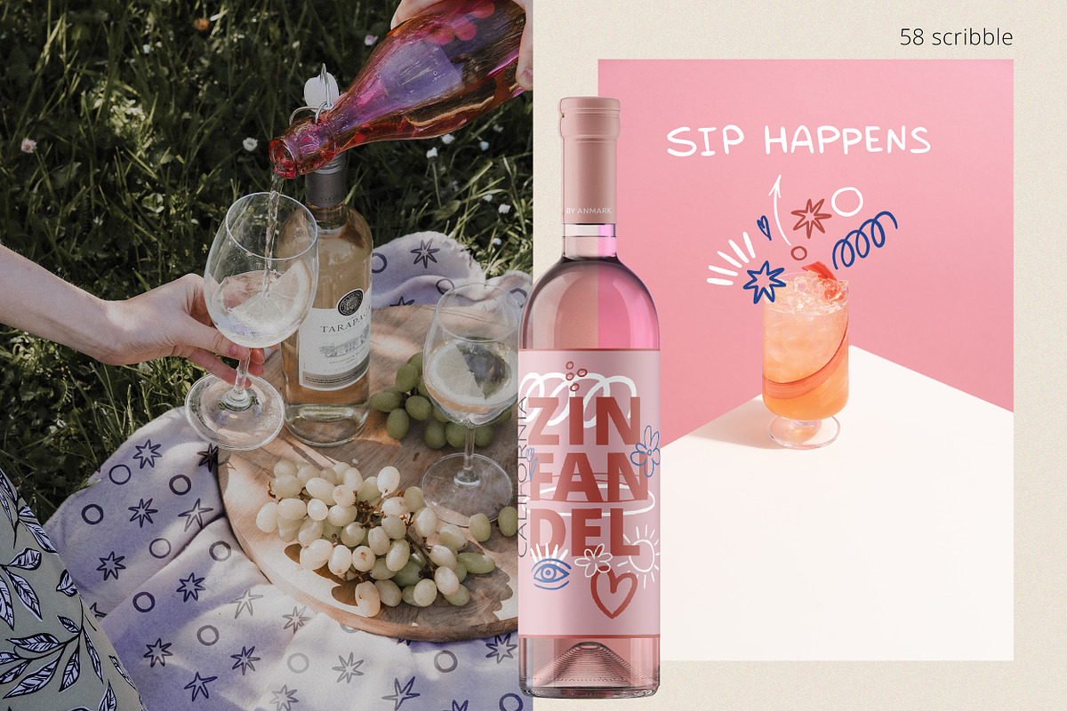 Winetastic. Collage & Illustrations, an Object Graphic by AnMark (Photo 2 of 12)