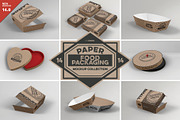 VOL.14 Food Box Packaging Mockups, a Packaging Mockup by INCDesign (Thumbnail 1 of 25)