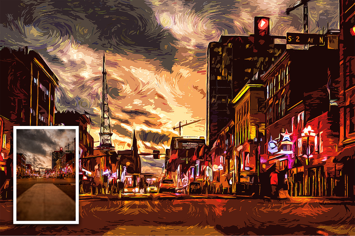 Van Gogh Painting Effect, an Action Add-On by Jacpot007 (Photo 8 of 9)