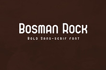 Bosman Rock - Rounded Bold Font