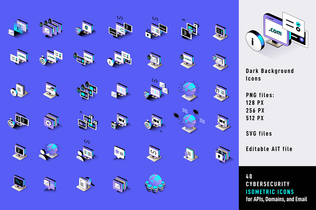 Cybersecurity Isometric Icons, a Solid Icon by Polar Vectors (Photo 10 of 10)