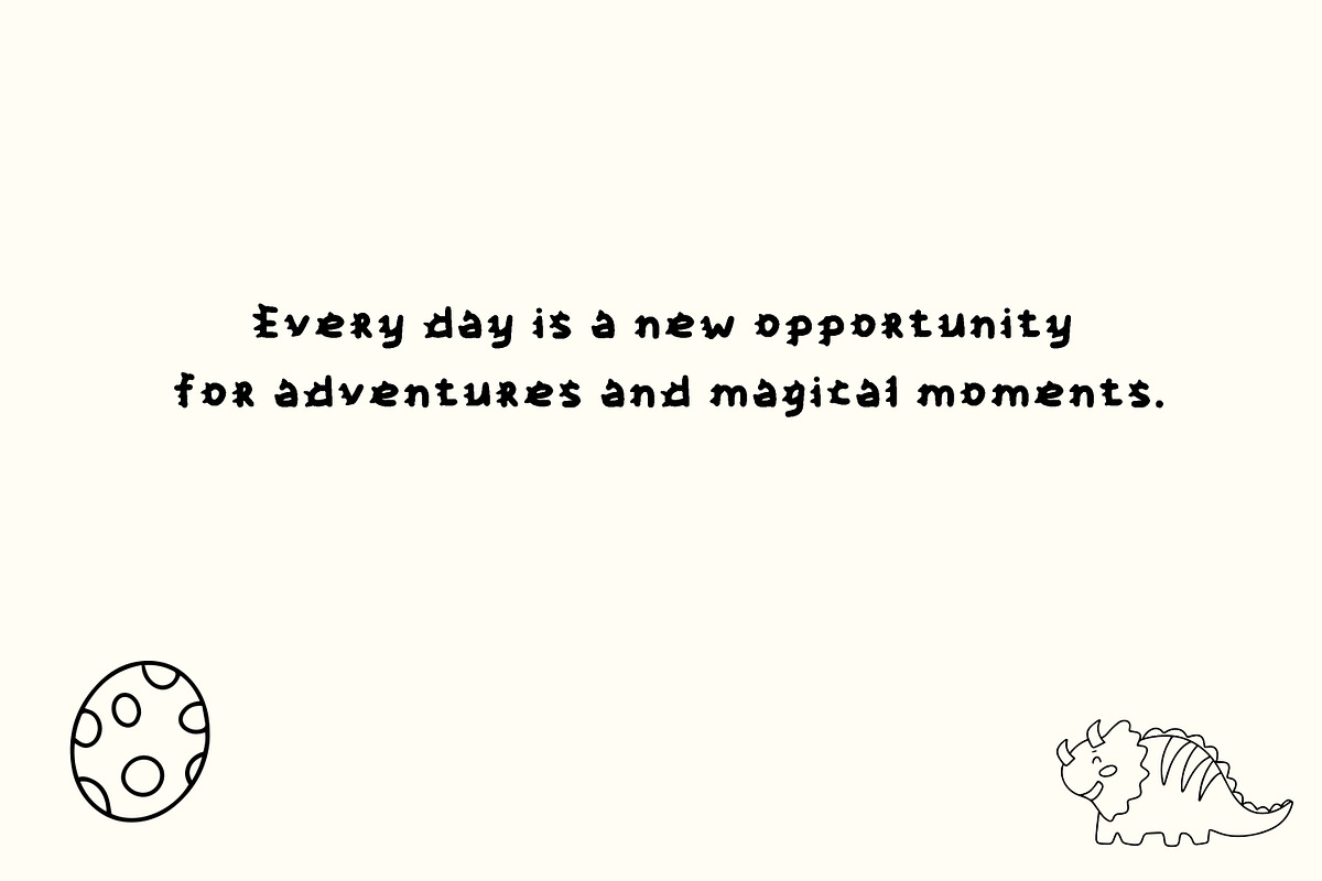 Dino Font, a Handwritten Font by AnnaEshka (Photo 4 of 4)