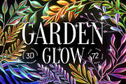 3D Garden Glow -  72 illustrations, an Object Graphic by assetpro.design (Thumbnail 1 of 10)