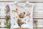 Whimsical Easter Grandma Clipart, an Illustration by OK Design (Thumbnail 5 of 6)