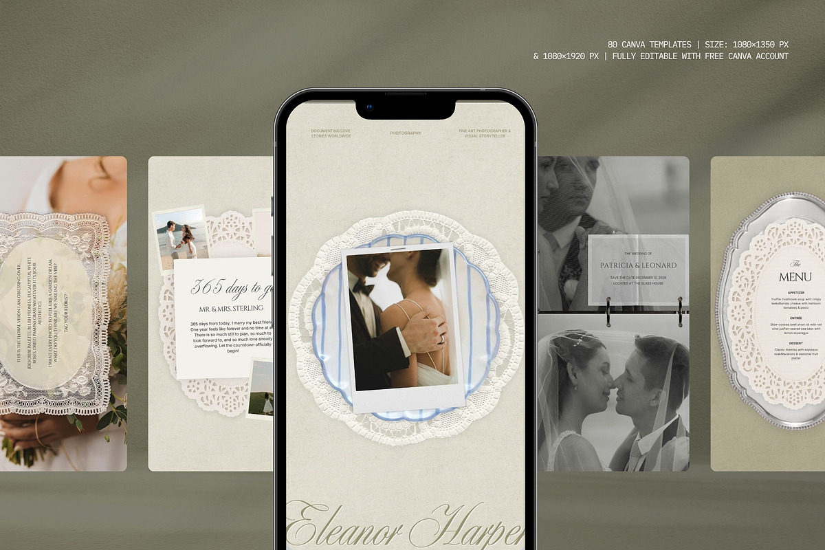 Quiet Luxury Bridal Kit, a Social Media Template by Pani Temp. (Photo 13 of 17)