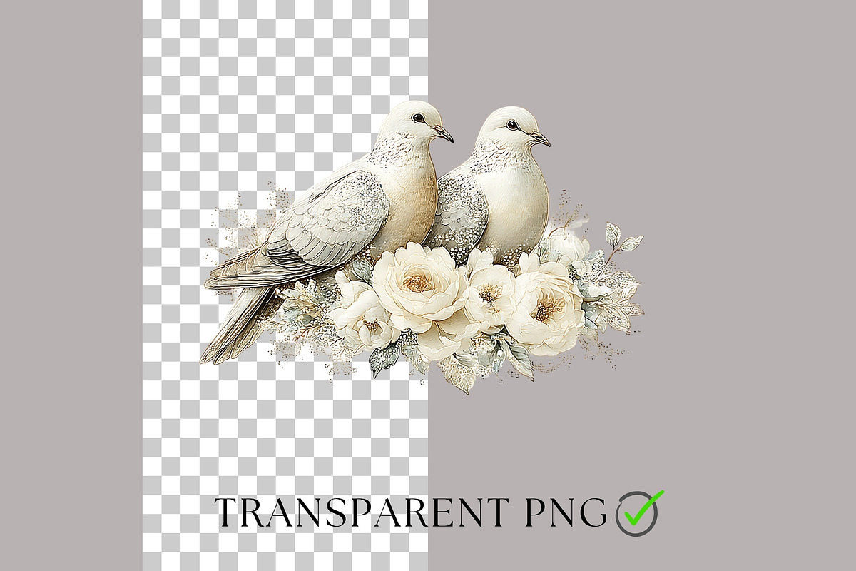 Elegant Watercolor Wedding Clipart, a Decorative Illustration by Nicole Branger Art (Photo 3 of 22)