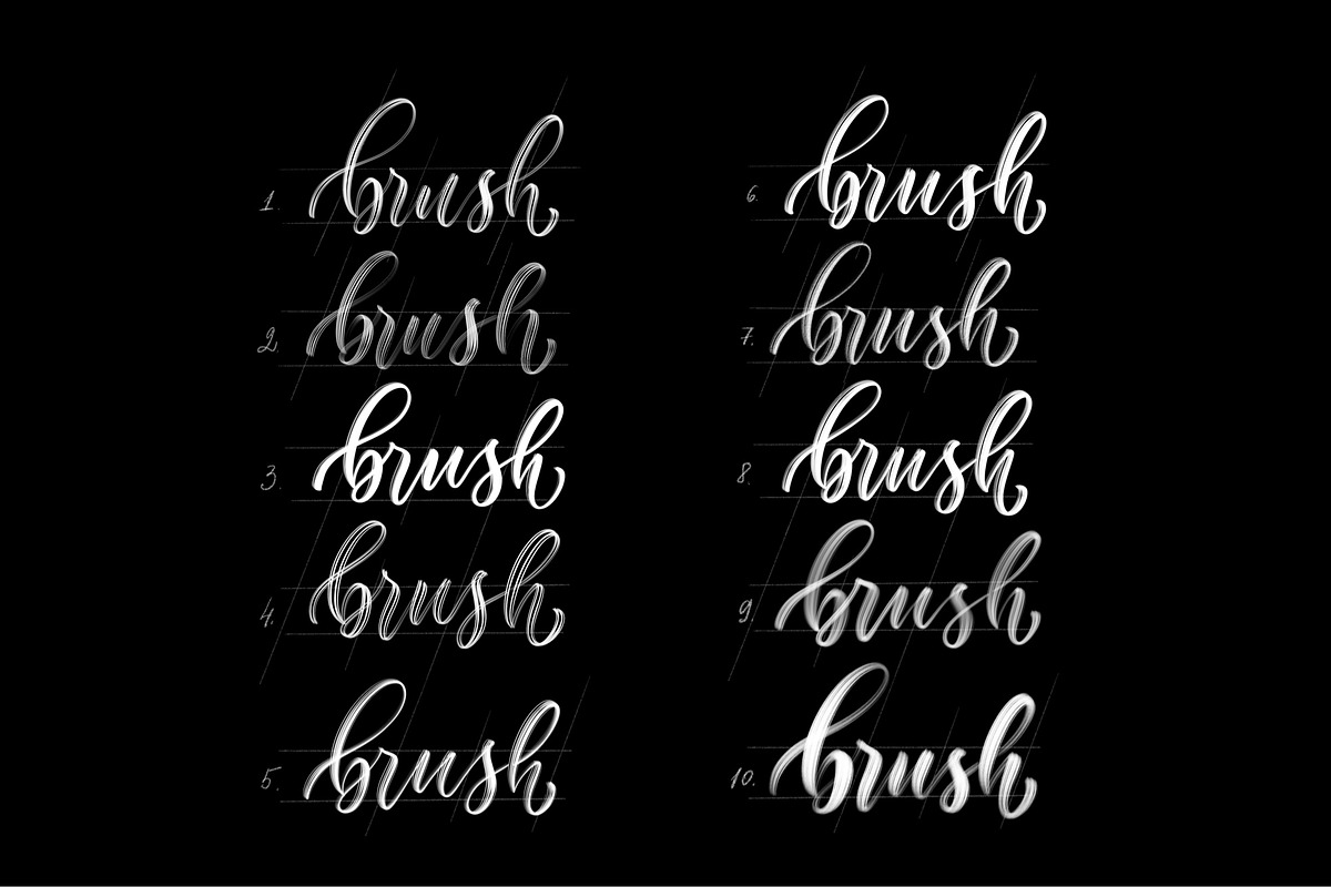 Streaky Procreate Brushes, a Brush Add-On by tatiananemna (Photo 2 of 3)