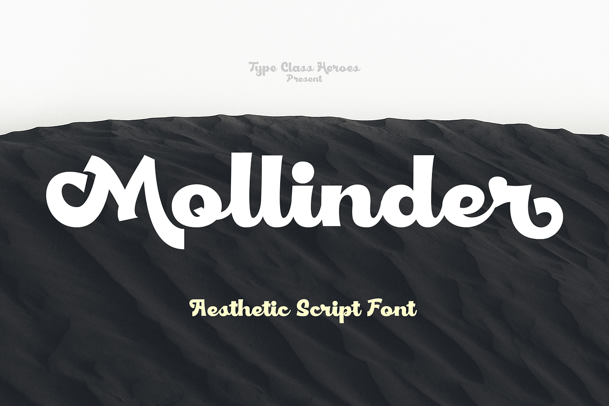 Mollinder Font, a Script Font by TypeClassHeroes (Photo 1 of 16)