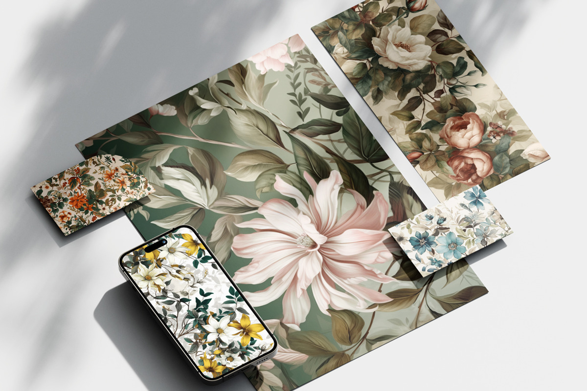 Victorian Flowers. 40 images, a Decorative Illustration by Handmadefont (Photo 11 of 11)