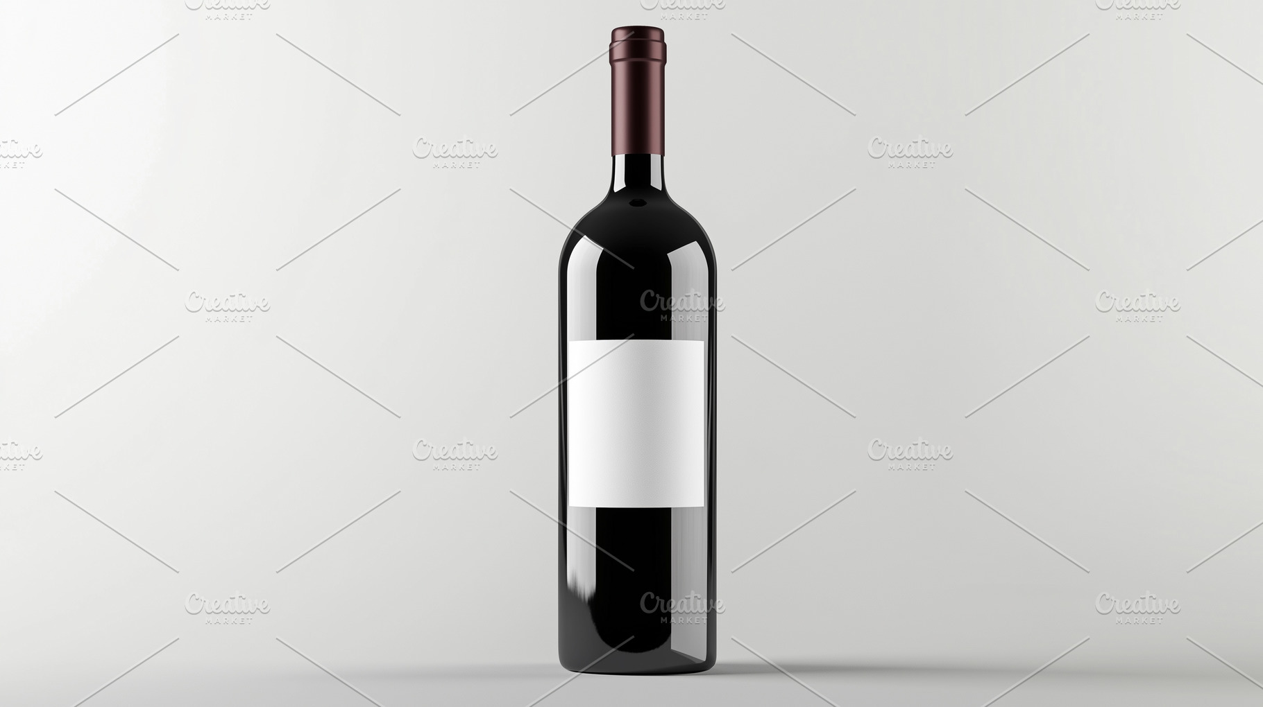 Bottle of red wine with blank label, a Food & Drink Photo by MistyDay