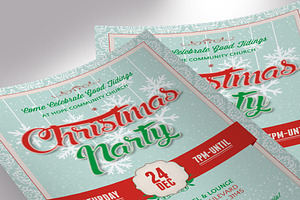 Christmas Party Flyer Word V1