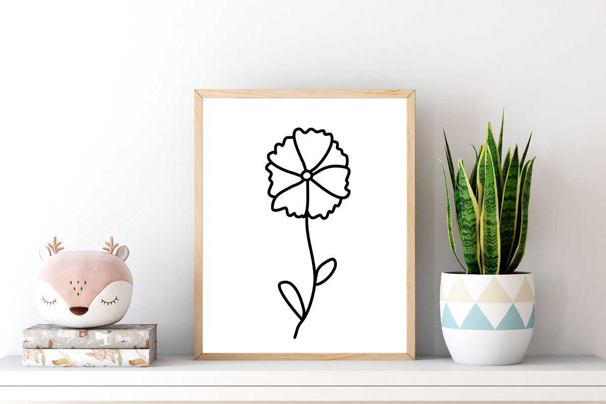 Doodle flowers and herbs bundle, a Decorative Illustration by Tati_Kli (Photo 3 of 3)