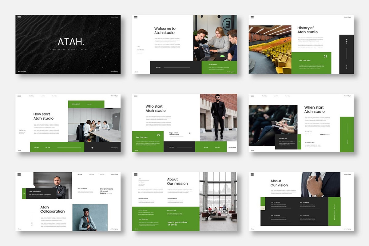 Atah – Business Keynote Template, a Presentation Template by Dens Creative Studio (Photo 2 of 6)