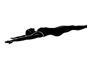 A dynamic Swimming Action Silhouette, an Illustration by Amazin_art (Thumbnail 29 of 31)