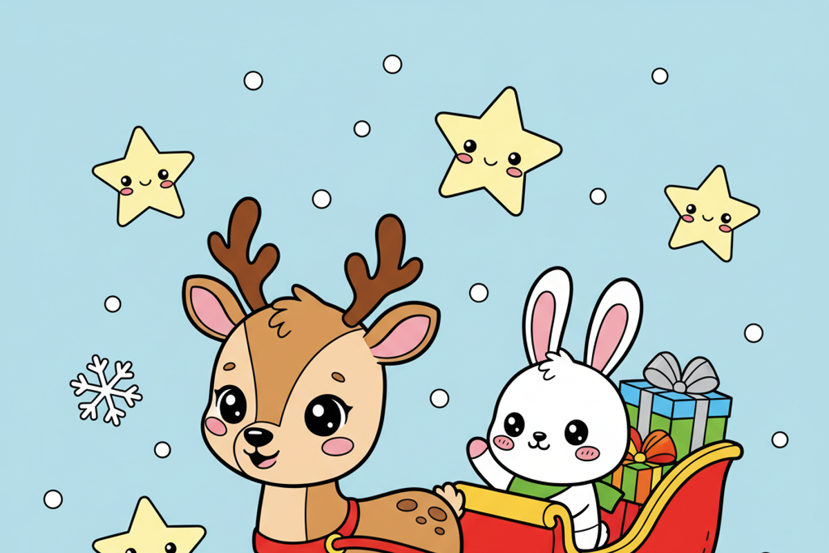 Christmas Fall Vibes Coloring Book, an Illustration by one-touch (Photo 10 of 15)