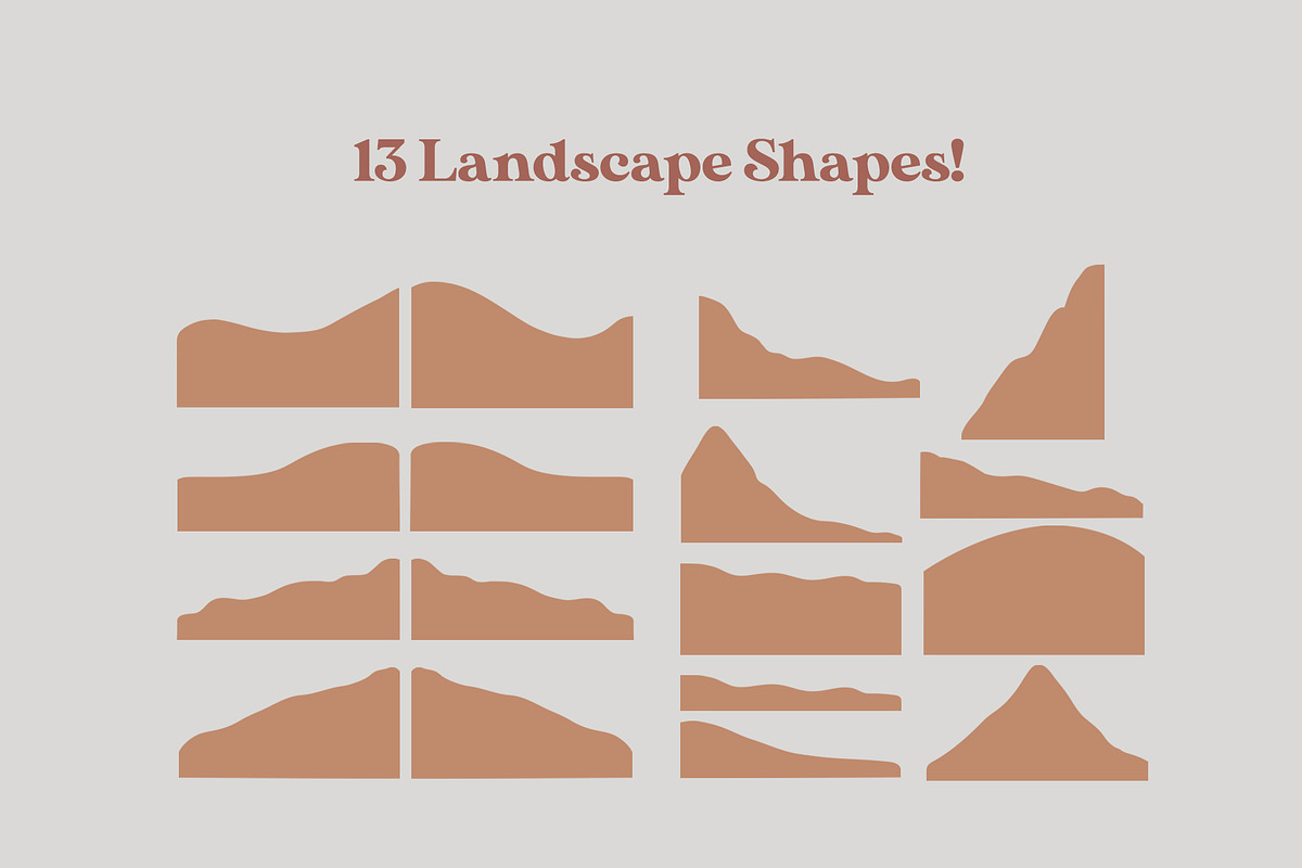 Procreate Boho Landscape Creator, a Shape Add-On by The Gypsy Goddess (Photo 5 of 11)
