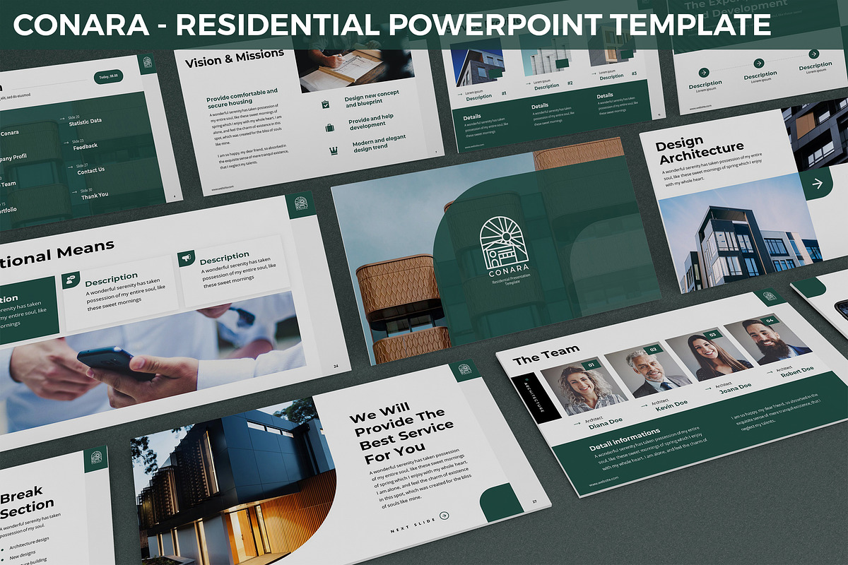 Conara - Residential Powerpoint, a Presentation Template by SlideFactory (Photo 1 of 4)