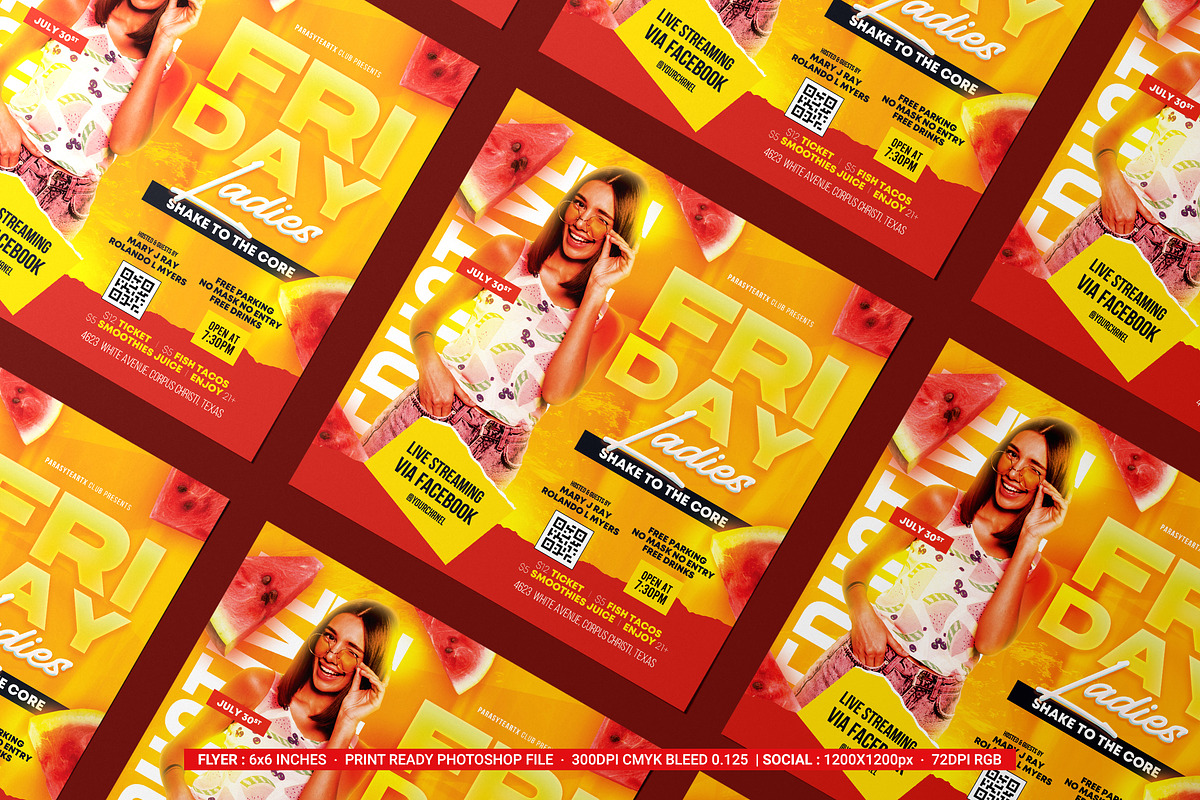Night Club Flyer, a Flyer Template by iDoodle Studio