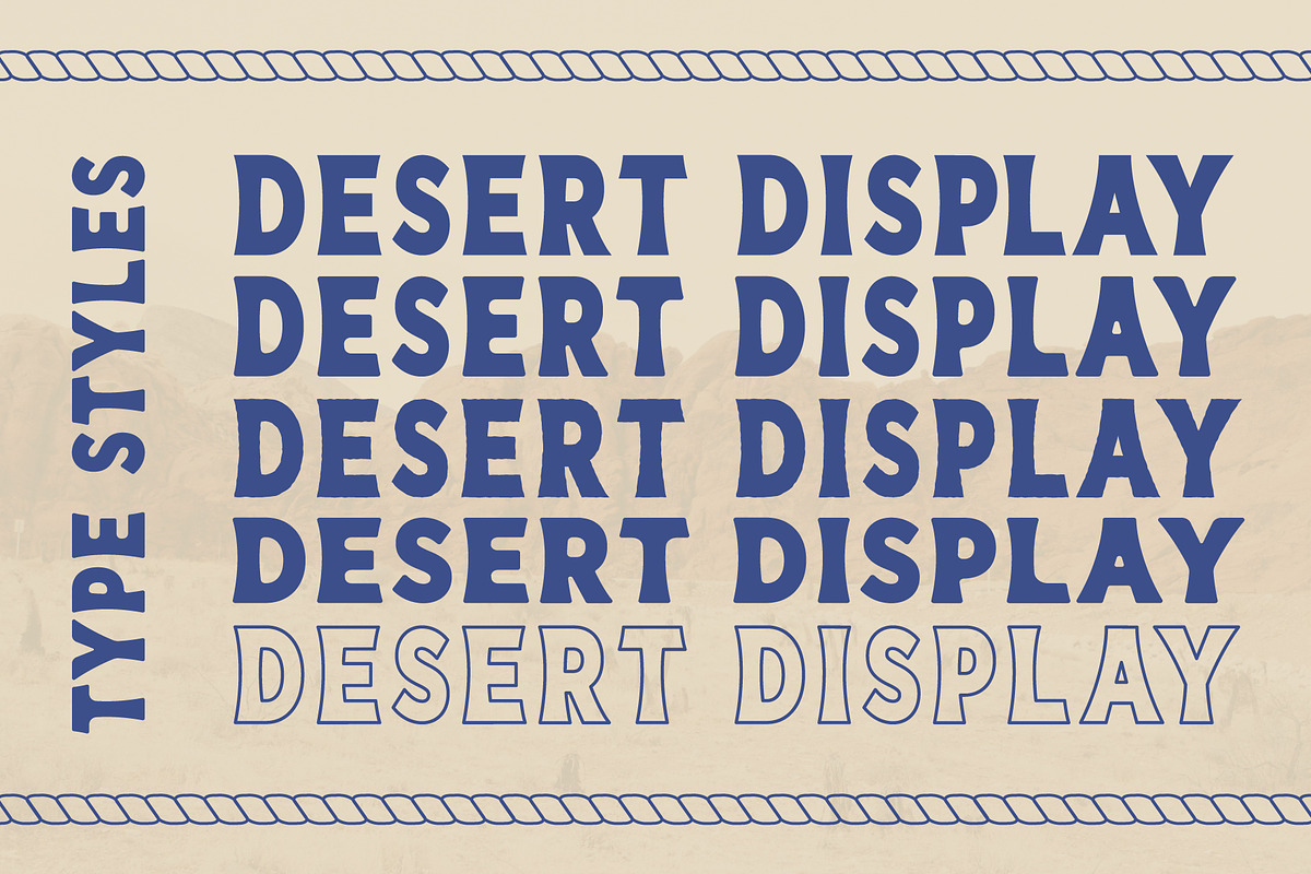 Desert Display | Western Font preview 6