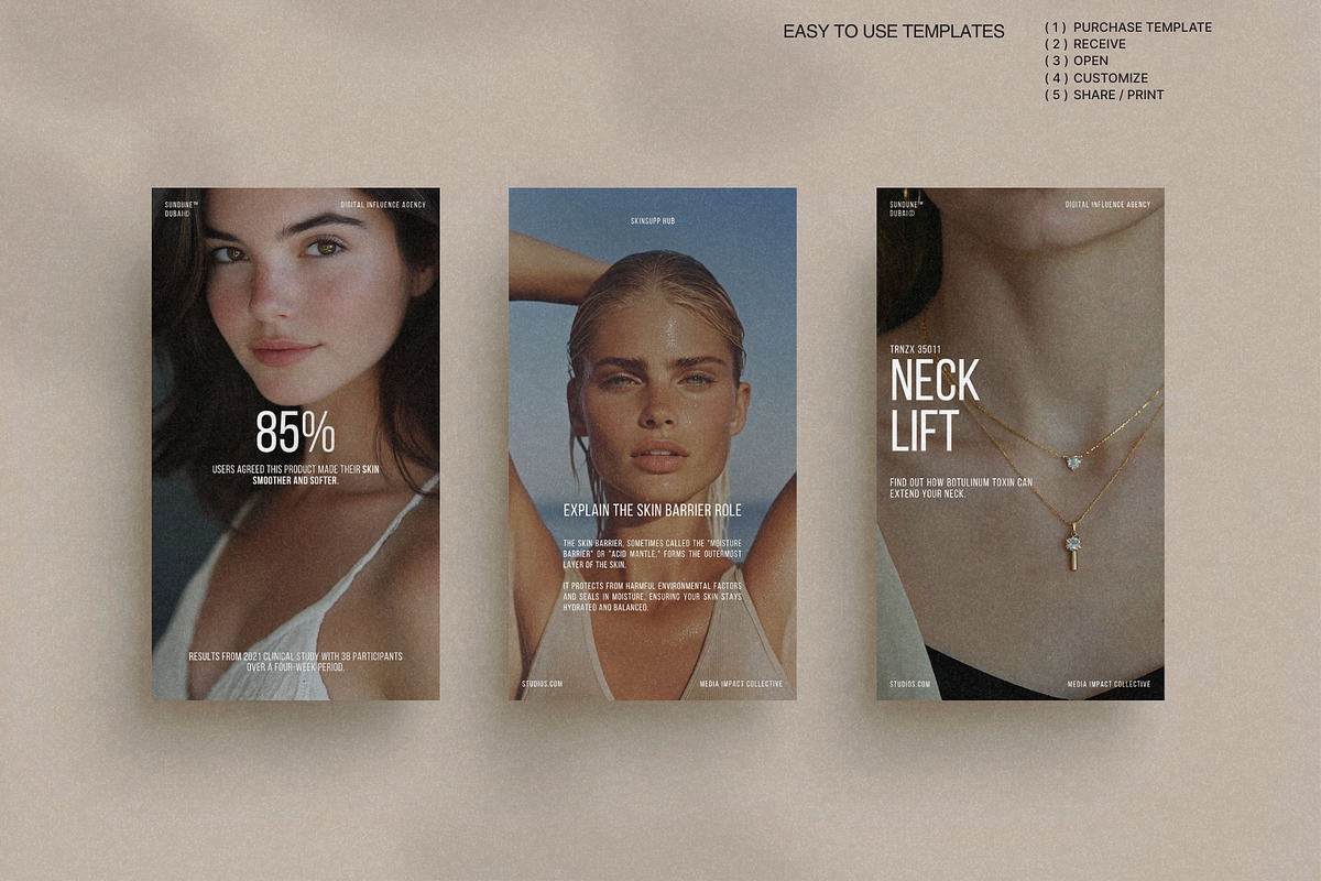 Skincare Canva Stories for Beauty preview 4