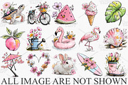 Whimsical Summer Spring Clipart PNG, an Illustration by Canvas Craft (Thumbnail 3 of 7)