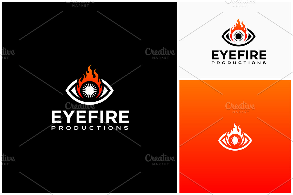 Eye Fire Flame Burning Eyeball logo, a Branding & Logo Template by Enola99d