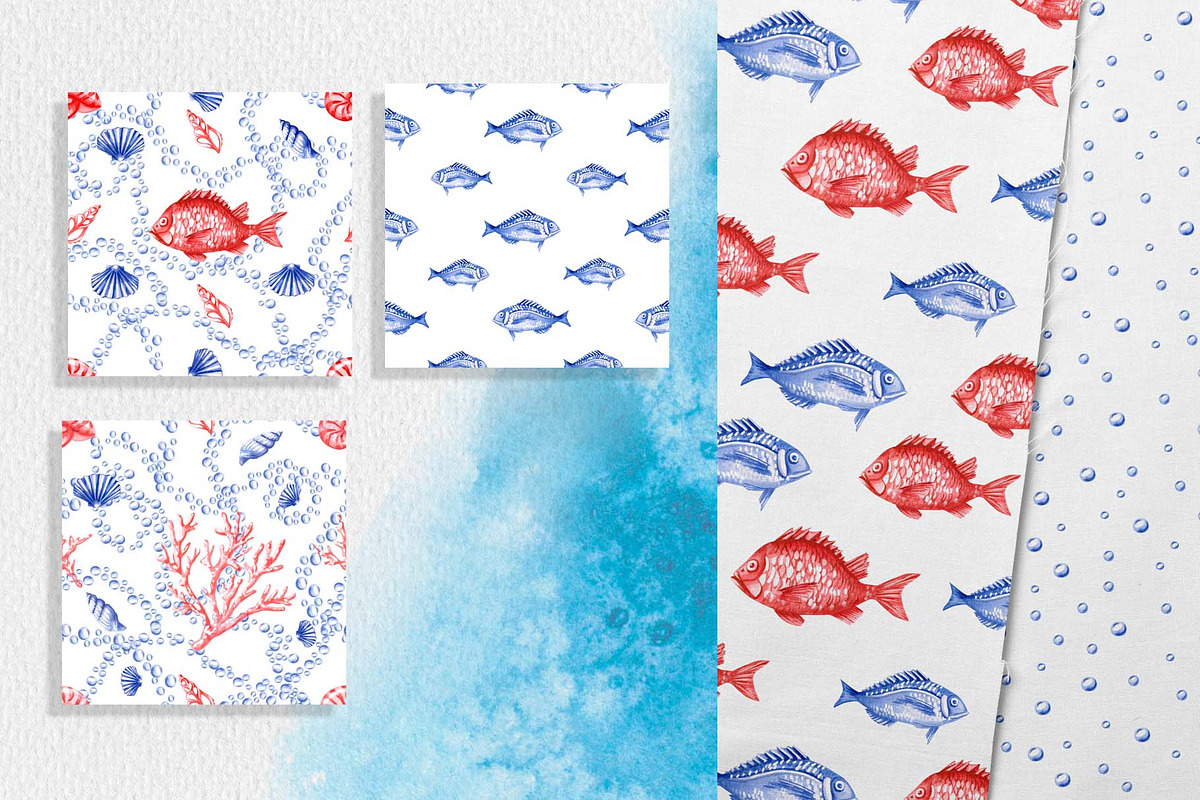 Underwater World. Watercolor., an Animal Illustration by SvetLana (Photo 11 of 13)