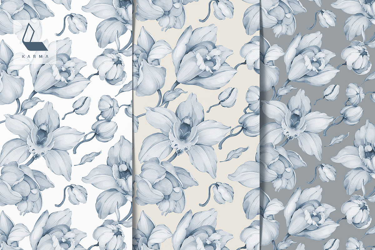 4-in-1 Floral Pattern Bundle, a Pattern Graphic by Karma (Photo 23 of 43)