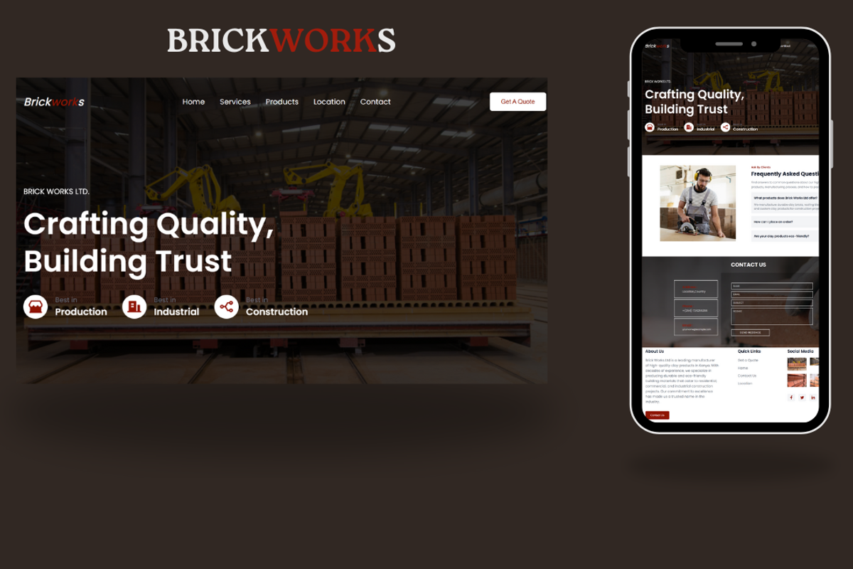 BrickWorks- Industrial Template, a HTML Template by NomaTemplates (Photo 2 of 11)